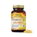 Vitamina D3 + K2 5000 UI - Tehnologie lipozomala de absorbtie imbunatatita - MK-7 Vitamina K2 100mcg - Sustine metabolismul oaselor si calciului - Suplimentul D3K2 pentru barbati si femei - 180 Softgels