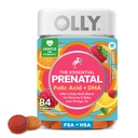OLLY Essential Gummy Multivitamine, Acid folic, Vitamina D, Omega 3 DHA, Sustine cresterea sanatoasa si dezvoltarea creierului, Citrus Berry - 84 Conte