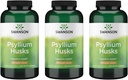 Swanson Psyllium Husk Supliment alimentar Fiber 610 mg 300 capsule - (3 ambalaj)