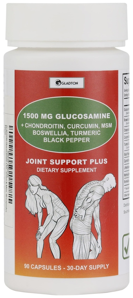 Glucosamină Chondroitin MSM Curcumin Turmeric Boswellia - Supliment de sprijin comun pentru Bone Back Knee Hand Flexibilitate, Mobilitate. Suplimentul comun de sănătate pentru femei şi bărbaţi 90 Capsule