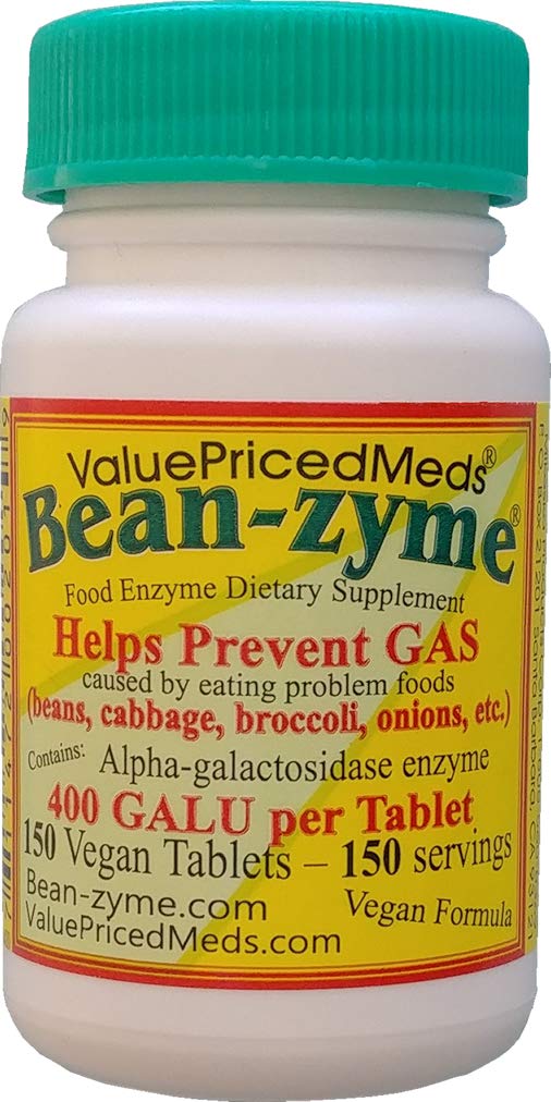 Relief de gaz Bean-Zyme pentru adulţi Supliment alimentar Dieditar Supliment alimentar natural Enzim natural