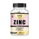 Zinc, zinc 100 mg, magneziu Glicinat 150 mg, vitamina D3 5000 UI, vitamina C 500 mg per servire, suport imun, Booster imun, suport antioxidant