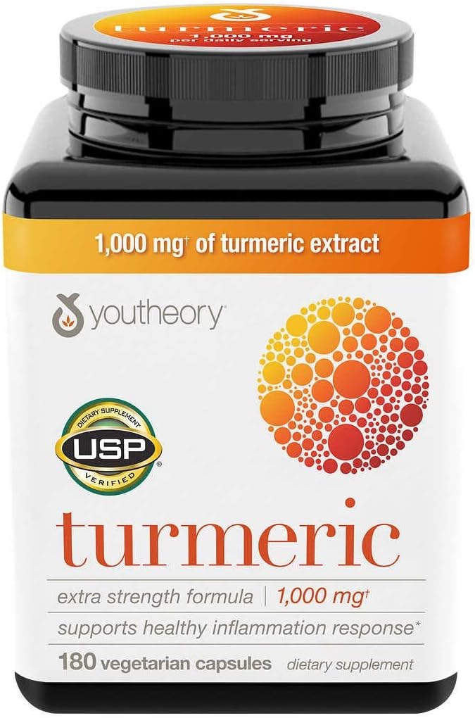 Youtheory Turmeric Extra Putere 1000mg (180 Count) (3 ambalaj)