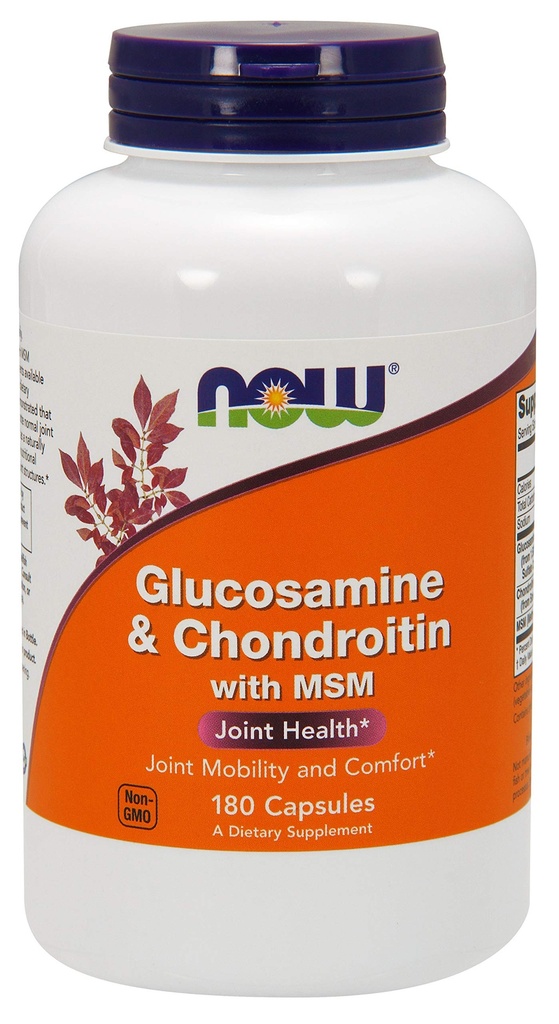 Glucosamină şi condroitină cu MSM - 180 Capsule Veg