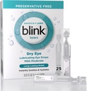 Clipi lacrimi picături de ochi Lubrifiere Conservativ gratuit, hidratare & Soothing pentru ochi usor la moderat uscat, cu Hyaluronat, Reduce discomfort, hidratare lung-Lasting, 0.01 flacoane de unică utilizare, 25 Conte