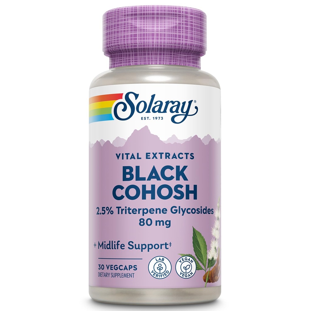 SOLARAY negru Cohosh root extract 80 mg 