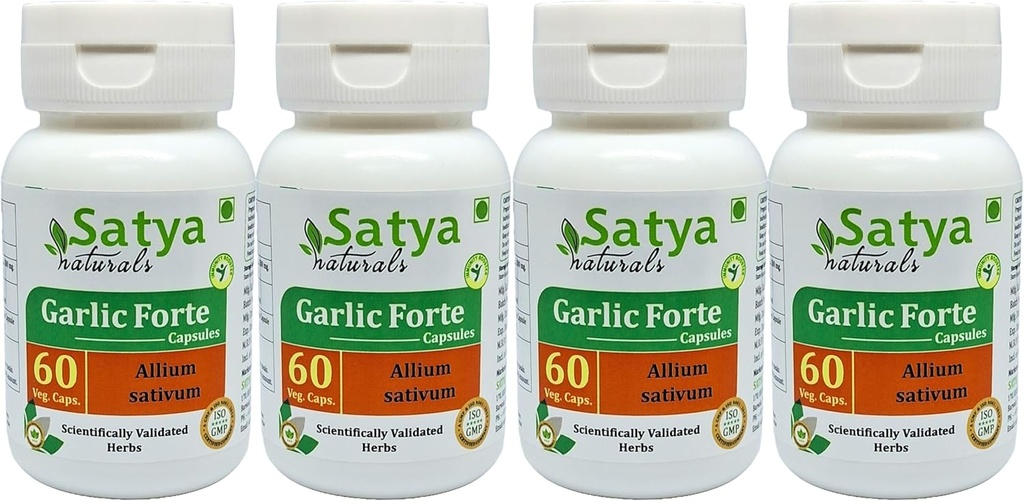 Capsulele Forte de Usturoi 500 mg. 60 Veg. Capsulele Lahsan (Allium Sativum) Extract capsule pentru bărbaţi şi femei 