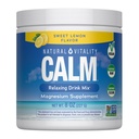 Natural Vitality Calm, Magneziu Supliment, Anti-Stres Drink Mix Powder, Gluten Free, Vegan, & Non-GMO, Sweet Lemon, 8 oz