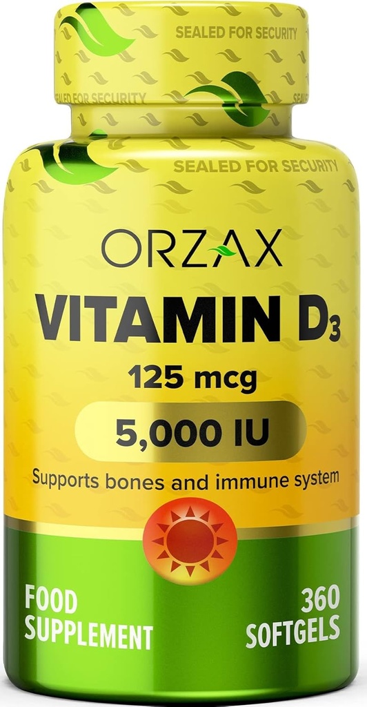 OrzAX Vitamina D3 5000 ui (125 mcg) 