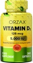 OrzAX Vitamina D3 5000 ui (125 mcg) 