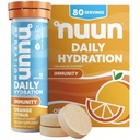 Nuun Imunity Electrolyte Tablets with Vitamina D, C, E, & A, Ginger, Elderberry, Magneziu & 4 Alte Electroliti esentiali, Vegan, Orange Citrus, 8 Pack (80 Servings Total)
