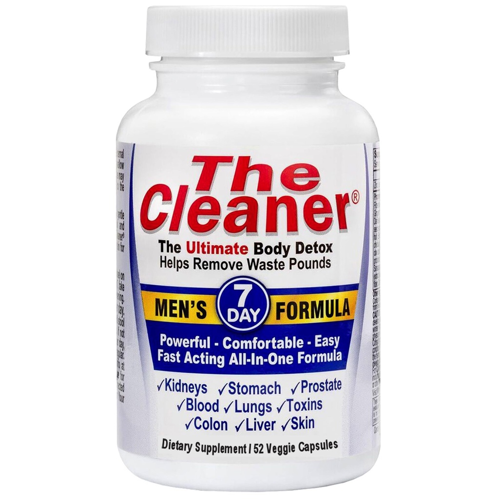 Century Systems The Cleaner Detox, puternic 7-Day Complete de curățare internă Formula pentru bărbați, Suport Digestive Health, 52 Capsule vegetariene