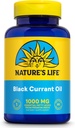 Natura'S LIFE Black Currant Seed Oil 1000mg - Black Currant Oil, Natural Source of Omega 6 Gamma Linolenic Acid (GLA) and Omega 3 Alpha-Linolenic Acid (ALA), 60-Day Guarantee, 60 Servings, 60 Softgels