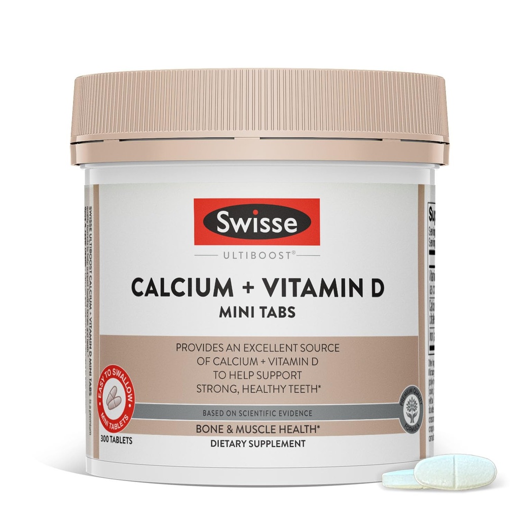 Swisse Calciu cu vitamina D3 și Citrate 830 mg 