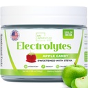 Zero zahăr - Apple Candy Electrolytes pulbere - hidratare răcoritoare - Cafeina energie gratuita cu toate ingredientele naturale - Vegan, Keto, și Paleo - Sugar Free Electrolits Drink Mix - cu 30 Serviri