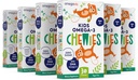 Omega 3 Gume - Ultra-High DHA Gummy Gel masticabil - pentru copii Sustine Creierul si sanatatea ochilor - Aroma de fructe naturale fără zahăr - Copii Omega 3 Gume de ulei de pește (6 ambalaj)