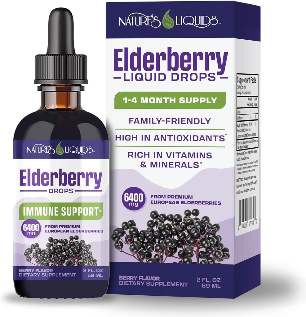 Lichide organice Elderberry Organic Sugar Free 