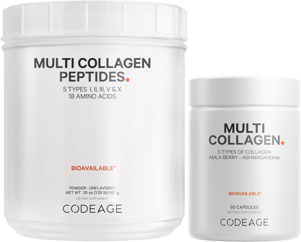 Codaj Multi Colagen Capsule Proteine & Multi Colagen Pulbere Proteina Bundle 
