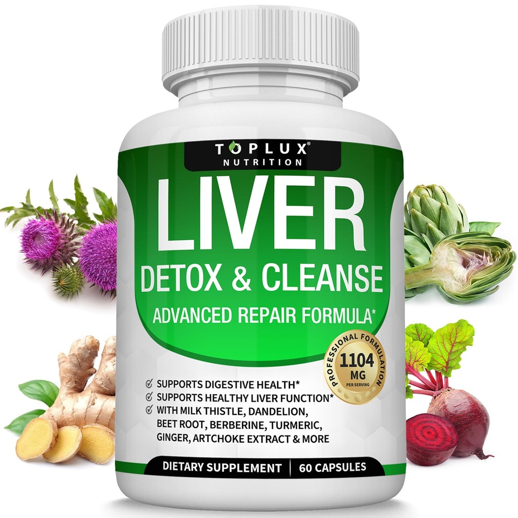 Ficat Curățare Detoxifiere & Reparație Formula de ficat Detox Supliment 