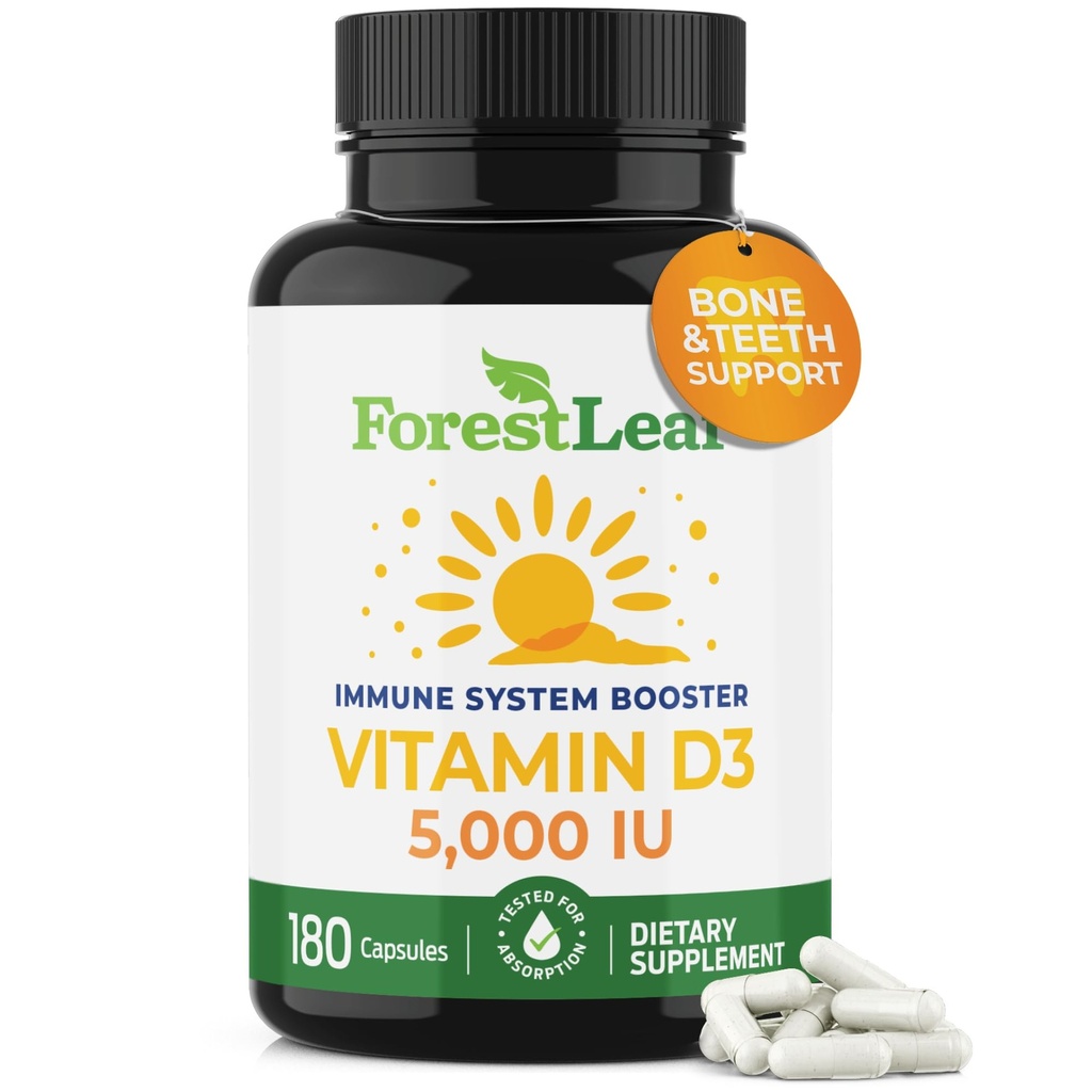 ForestLeaf Vitamina D3 5000 UI 