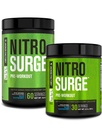 Fabrica Jacked NITROSURGE Suplimentul de antrenament pre - Booster energie, câştiguri de putere instant, clar focalizare şi pompe intense - NO Booster & puternic Preworkout pulbere de energie - 90 Serviri, zmeură albastră