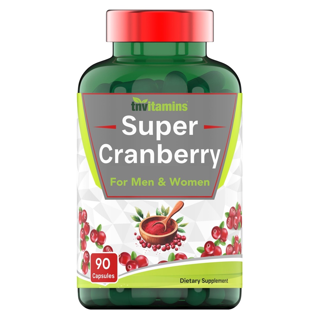 Pastile de cranberry pentru femei si barbati (30.000 MG - 90 capsule) 