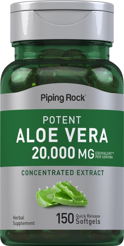 Piping Rock Aloe Vera capsule 20000 mg 