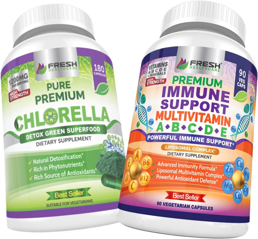 HEALKARE PROASPETE Chlorella si suport imunitar Multivitamine - Bundle