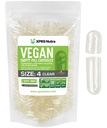 XPRS Nutra Dimensiune 4 Capsule goale - 500 Conte clar capsule Vegan mici goale - DIY Capsule vegetale de umplere - Fillable Do-It-Yourself Veggie Pilula Capace pentru suplimente