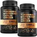 4-in-1 Turmeric şi suplimente de usturoi cu BioPerine 
