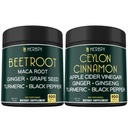 Bundle 6in1 capsule rădăcină de sfeclă & 6in1 suplimente premium de scorțișoară Ceylon
