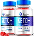 NutraRize (Pachet de 2 Celsium Keto+ACV Gummies, Advanced Formula 1000MG Apple Cider Vinegar, All-Natural Keto Official, Celsium Dietary Supplement, Recenzii (120 Gummies)