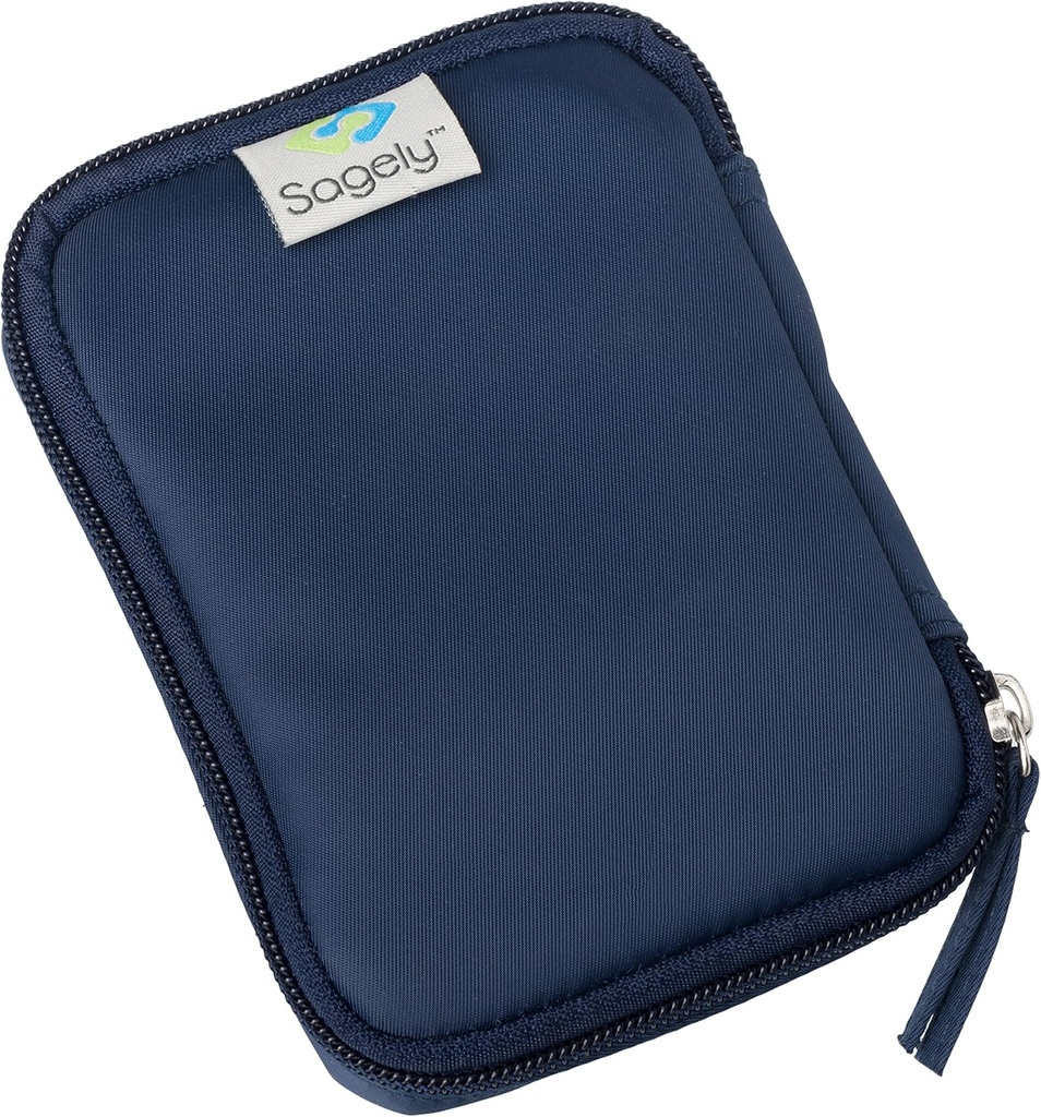 Sagely Navy Weekend Travel Portable Medicine Pouch Pill Bag pentru 3 Sagely Smart XL Săptămânal Pill Organizator Pods
