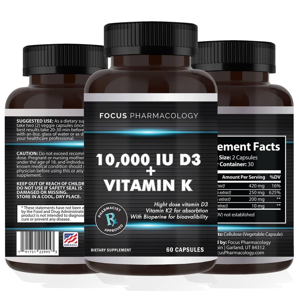 Vitamina K2 cu supliment de putere extra D3 Bone 