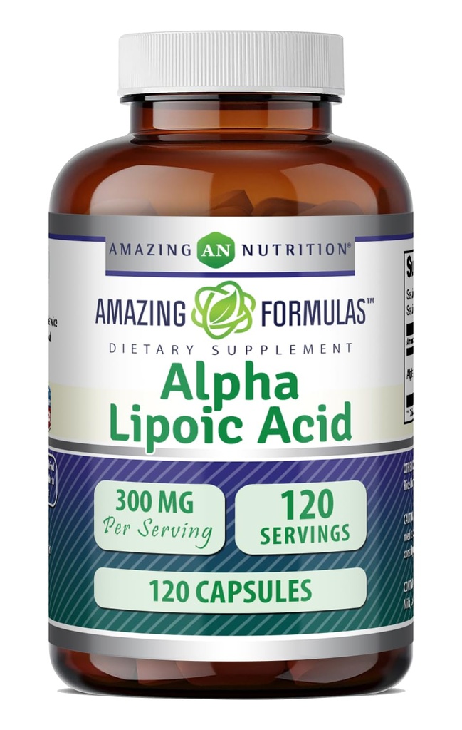 Formulare uimitoare Alpha Acid lipoic 300 Mg capsule Supliment 