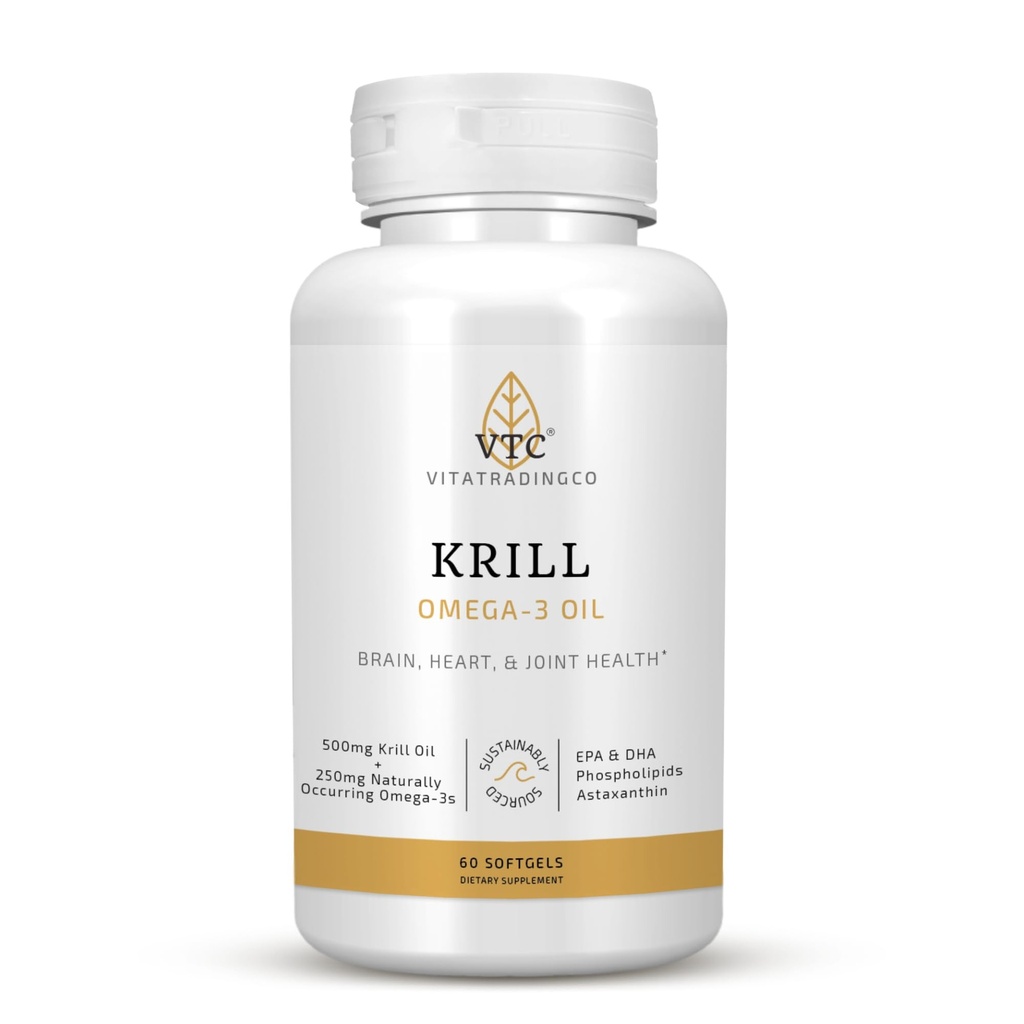 VTC VitaTradingCo. Krill Omega-3 Suplimentul de ulei de la 100 mg Pur Antarctica Neptun Krill ulei (NKO) 