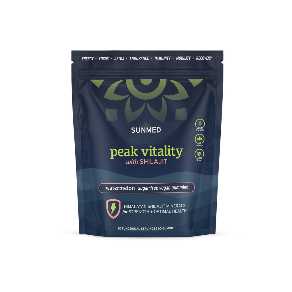 Vitalitate de vârf Himalayan Shilaj Gumies pentru putere, energie si sanatate optima 