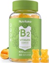 Zahăr fără vitamina B2 Gumries- Riboflavin 400mg 200mg cu magneziu, CoQ10 pentru adulți și copii, Vegan, 60 Conte
