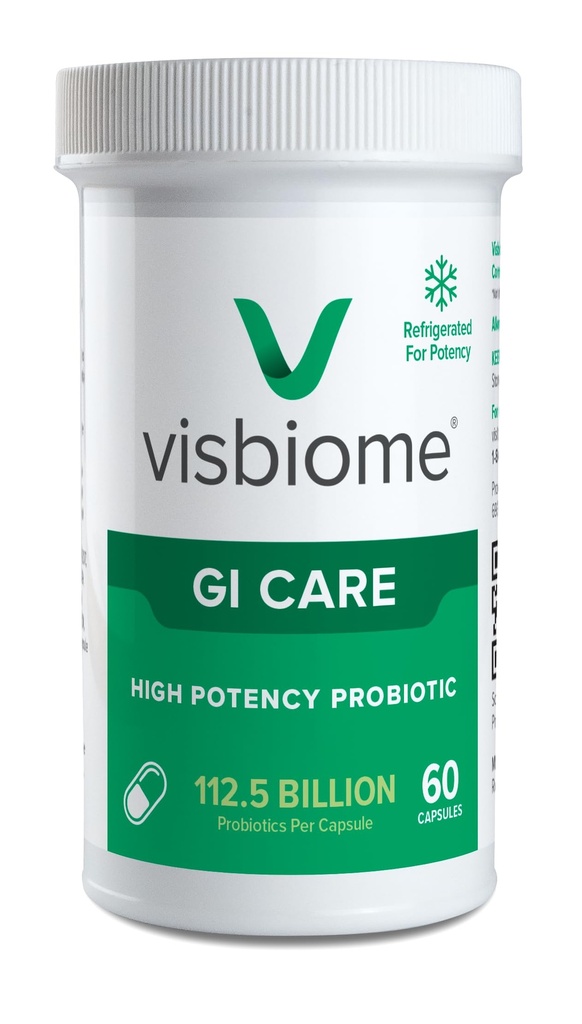 Visbiome® GI Care - High Potent Probiotic - 112.5 miliarde CFU Probiotice live, Original De Simone Formulation, Made in USA, 60 Capsule.