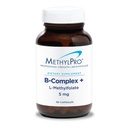 MetilPro B-complex + L-metilfolat 5 mg - Complex metilat de vitamina B pentru femei și bărbați, Suport energetic Cellular cu Folate, Niacin și Biotin, Suplimentul VIT B - 90 capsule Vegan
