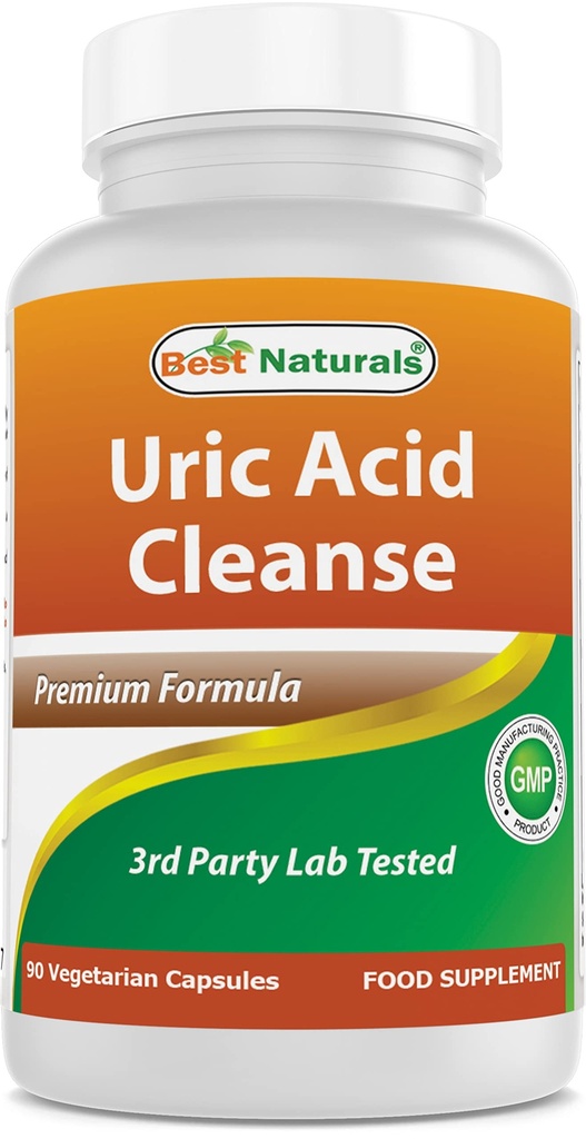 Cele mai bune Naturale Acid Uric Cleanse Vitamine pentru bărbați și femei - 90 Capsule vegetale (90 Count (Pachet de 1))