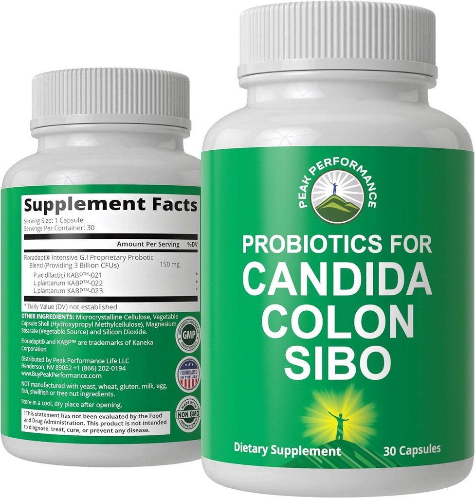Probiotice pentru Candida, Colon Cleanse, IBS și SIBO Support. Doctorul recomandat Microbiome Reset Probiotic Supliment. Boală de sănătate și tratamente de creștere excesivă capsule pentru femei și bărbați