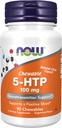 ACUM Alimente Suplimente, 5-HTP (5-hidroxitriptofan) 100 mg, Neurotransmițător Suport*, 90 Chewables