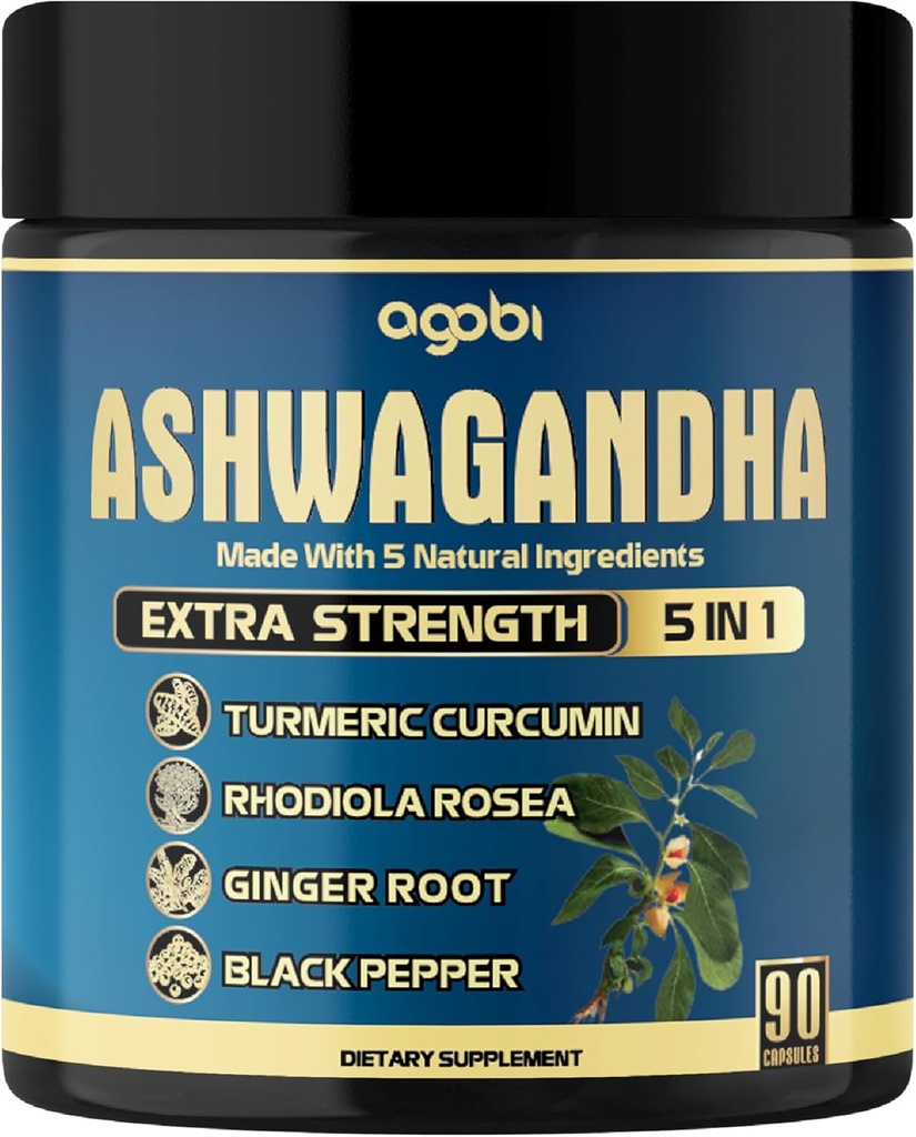 agobi Ashwagandha Supliment Capsule - 90 Conte pentru 3-luna aprovizionare
