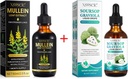 Mullein picături pentru plămâni Curățați și Soursop Bitters lichid,Mullein Leaf extract Tinctură cu clorofilă,Soursop picături de multivitamine,Natural Herbal Supliment pentru bărbați și femei