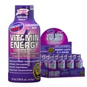 Vitamine Energie Focus+ Extra Putere Energie Shot Berry 12 Pack, 260mg Natural Cafeina, B-Vitamina, CoQ10, Amino Acidi, Focus, Productivitate & Clarity, Zero Zahăr, Gluten-Free, 1.93 fl oz