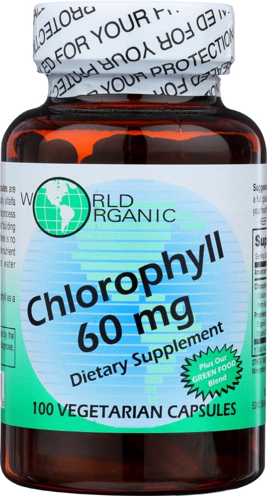 Clorofila organică mondială 60MG, 100 CP
