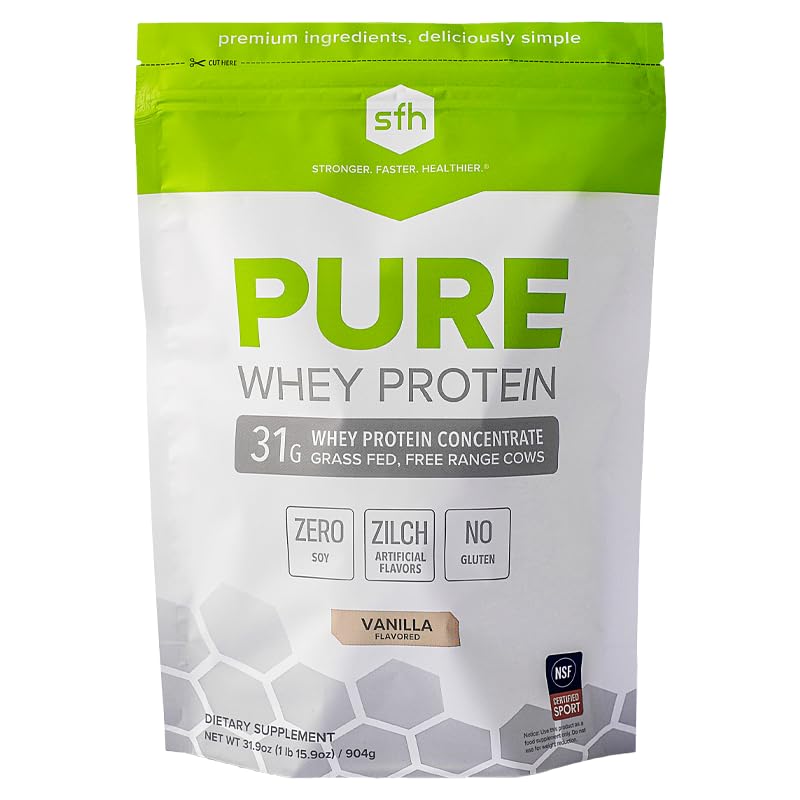 SFH Pure Whey Proteina pulbere (Vanilla) Cel mai bun Tastin Grass Fed Whey 