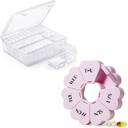 Small Bead de stocare din plastic pentru fabricarea bijuteriilor și Pill Organizator drăguț