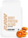 RAW Whey pulbere de proteine Blend, gogoși glazed (20 serviri) - Grass-Fed proteine microfiltrat izolat pentru creștere musculară și recuperare - Pre & Post antrenament Supliment nutriție sportivă pentru bărbați și femei